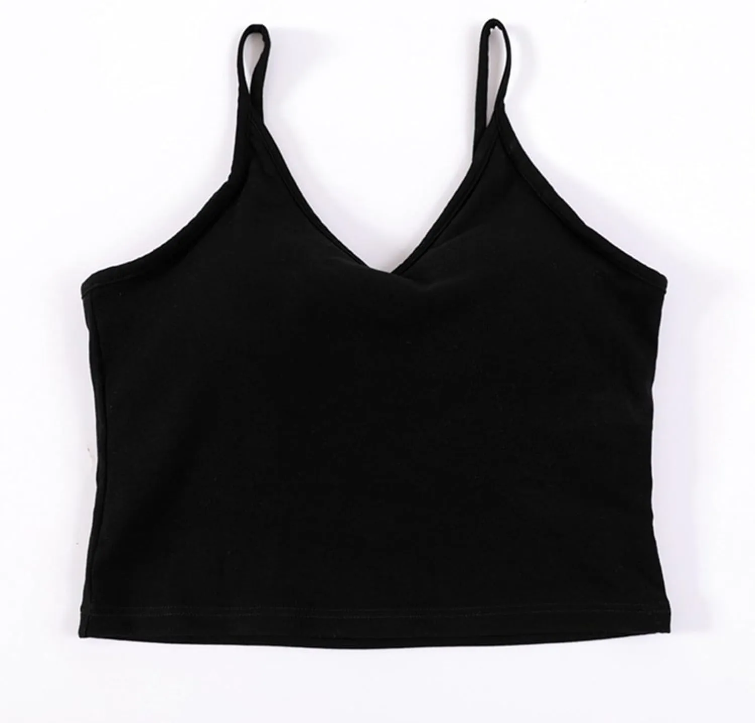 Womens Ribbed Workout Camisoles Built-In Bra Yoga Tanks with Breathable Stretch Convertible Spaghetti Strap Tops