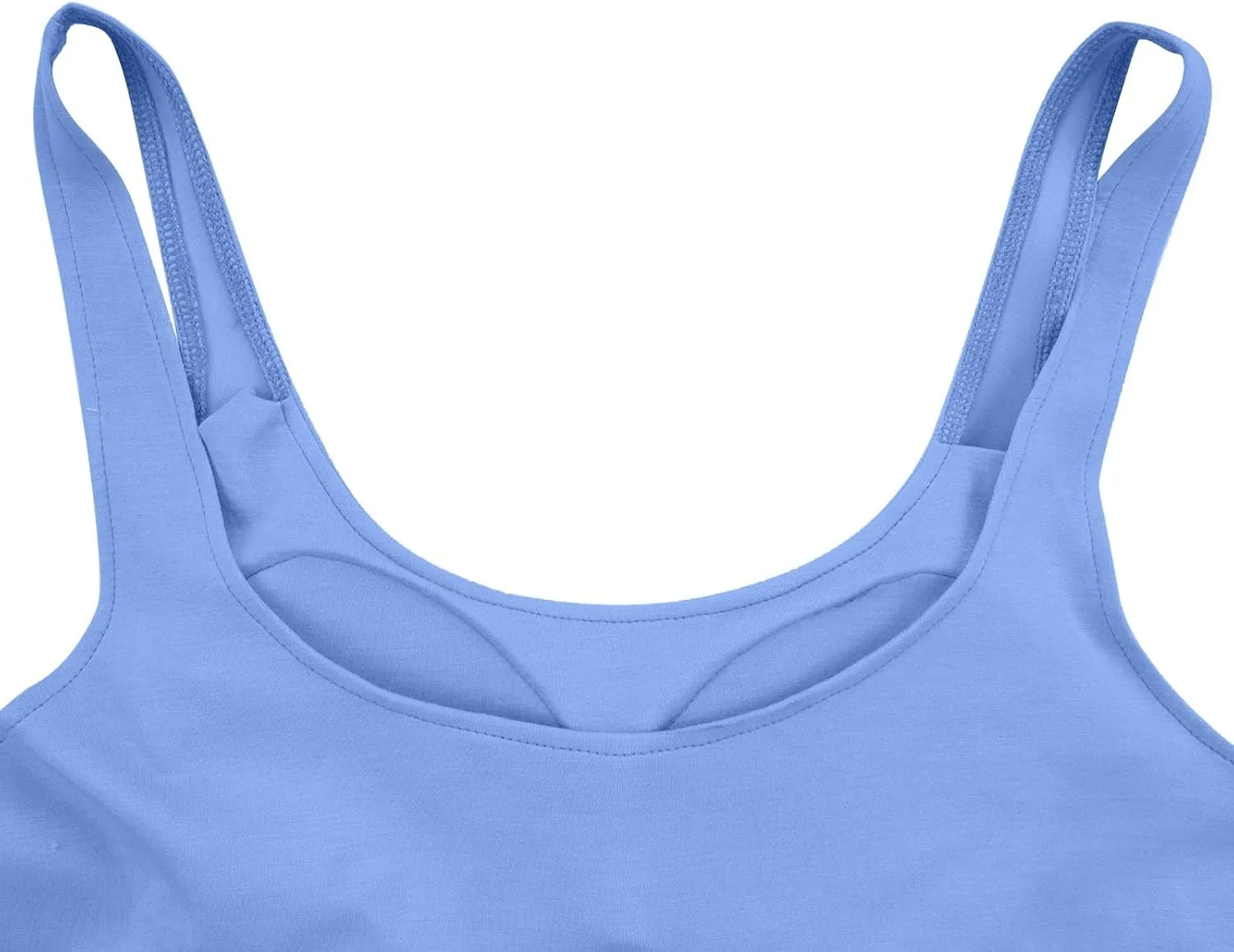 Womens Shelf Bra Tank Tops Racerback Workout Summer Casual Camis Yoga Shirt Cotton Soft Gym Outfits Undershirt