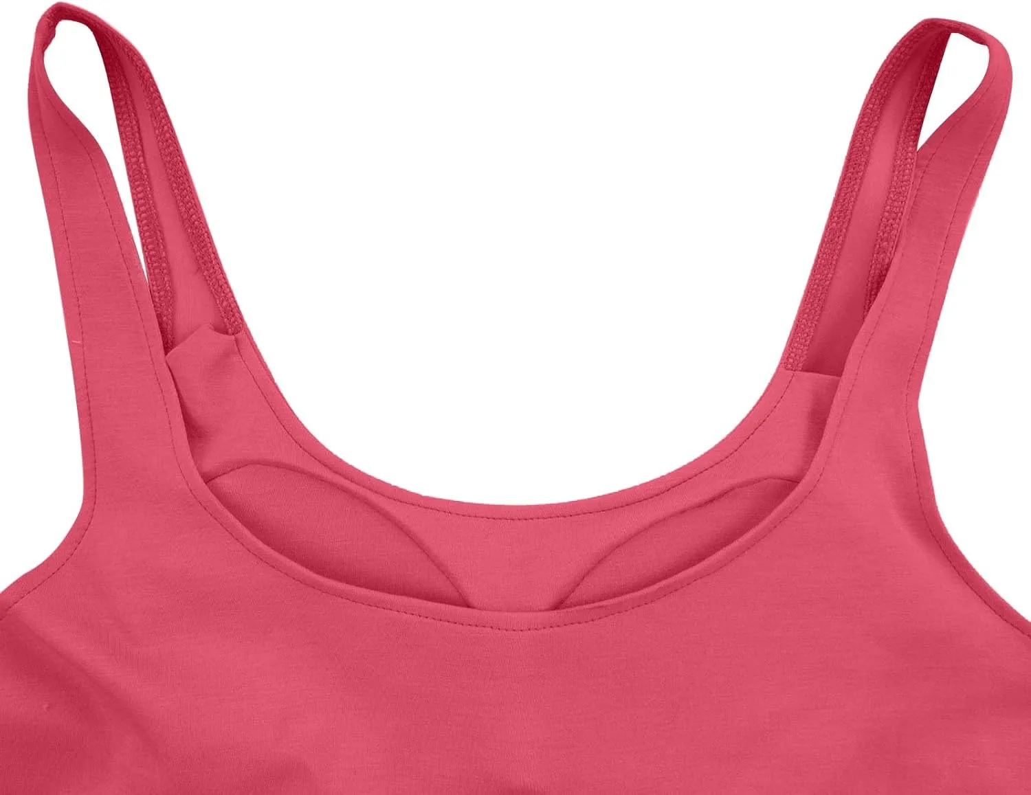 Womens Shelf Bra Tank Tops Racerback Workout Summer Casual Camis Yoga Shirt Cotton Soft Gym Outfits Undershirt