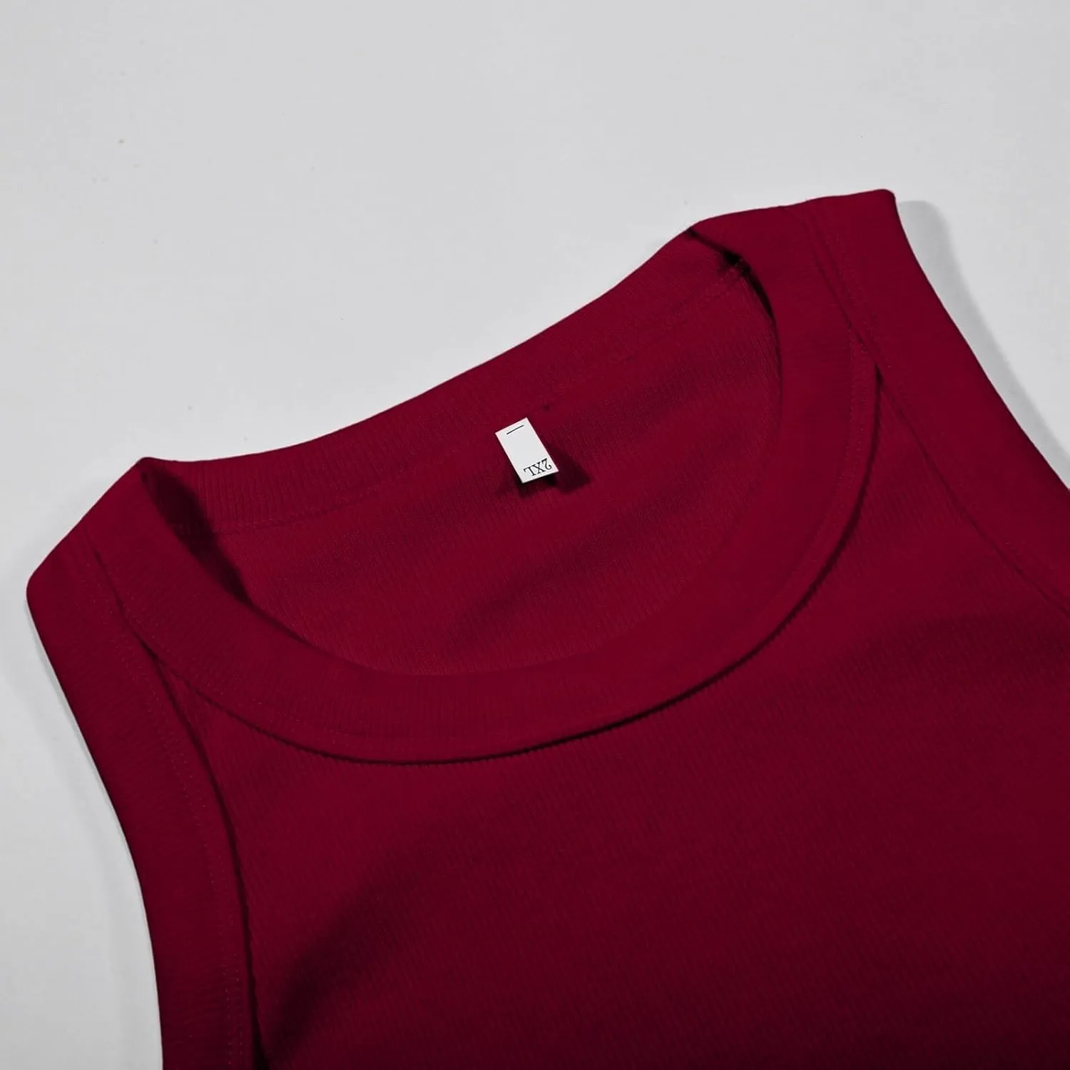 Womens Shelf Bra Tank Tops Racerback Workout Summer Round Neck Solid Camis Yoga Shirt Gym Outfits Layering Undershirt