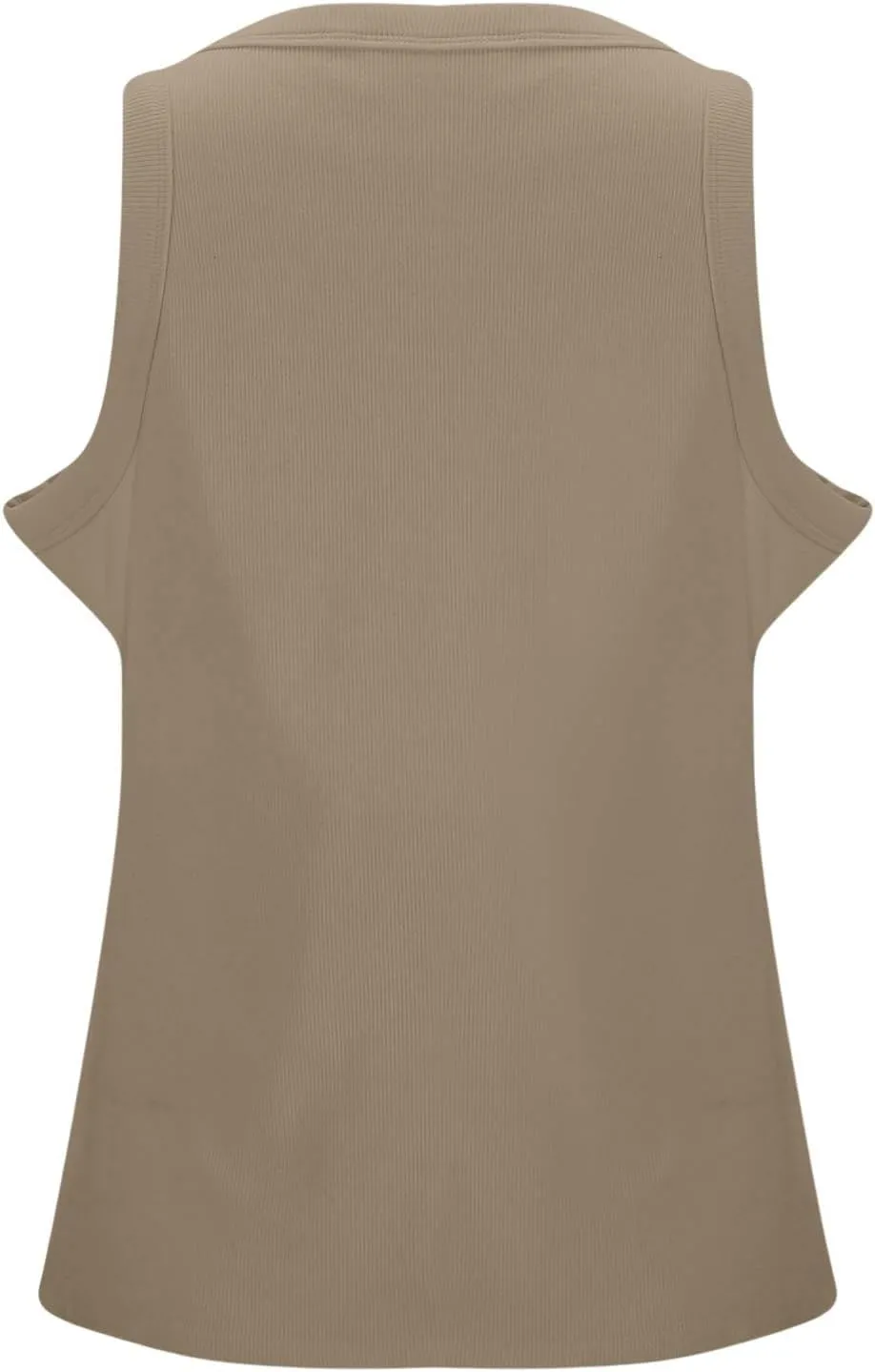 Womens Shelf Bra Tank Tops Racerback Workout Summer Round Neck Solid Camis Yoga Shirt Gym Outfits Layering Undershirt
