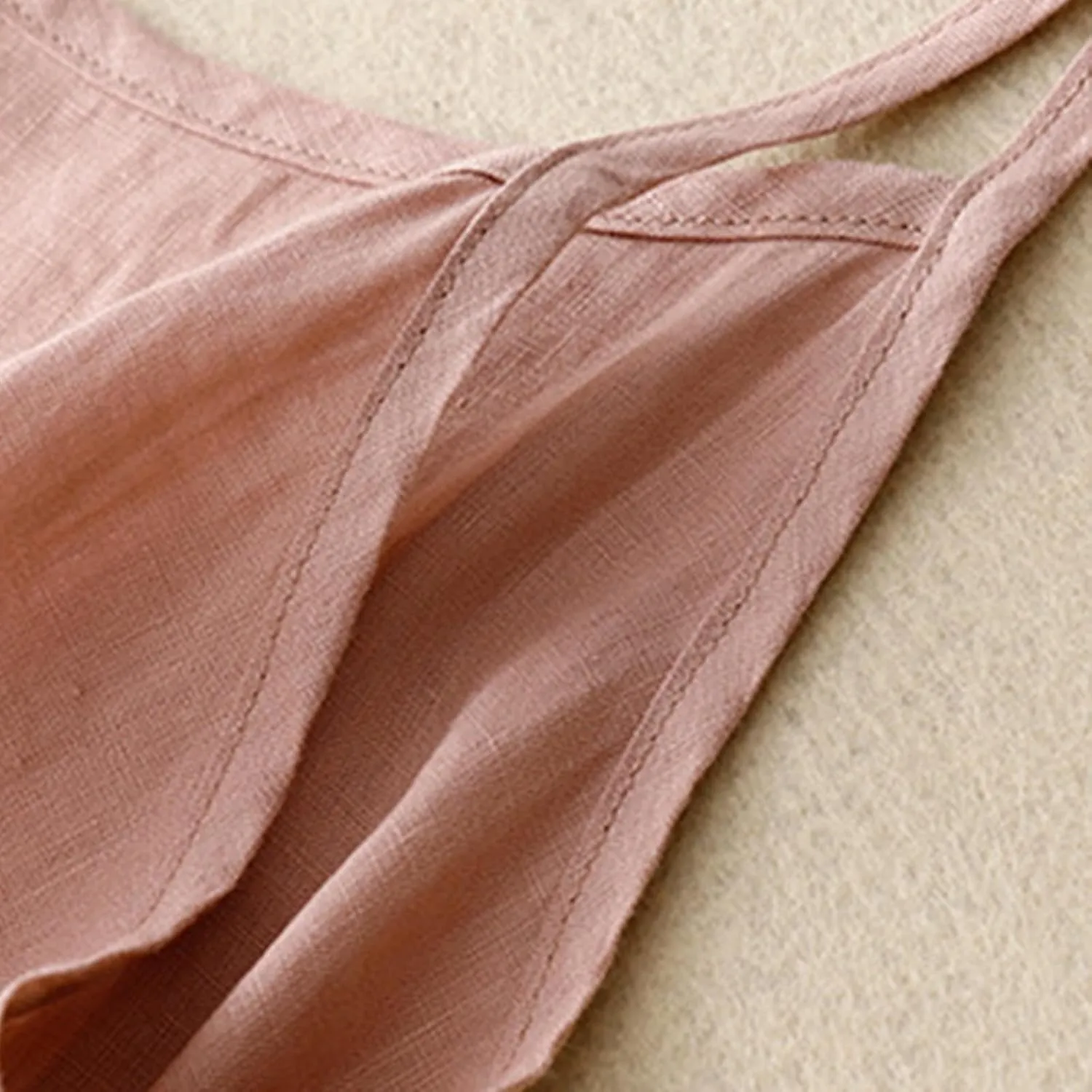 Womens Tank Tops Linen Causal V-Neck Sleeveless Fashion Camisole Tops Summer Loose Fit Spaghetti Strap Cami Shirts