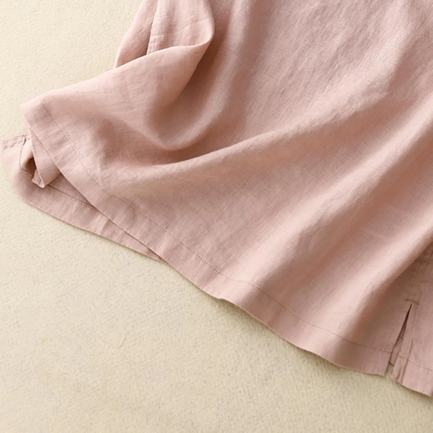 Womens Tank Tops Linen Causal V-Neck Sleeveless Fashion Camisole Tops Summer Loose Fit Spaghetti Strap Cami Shirts