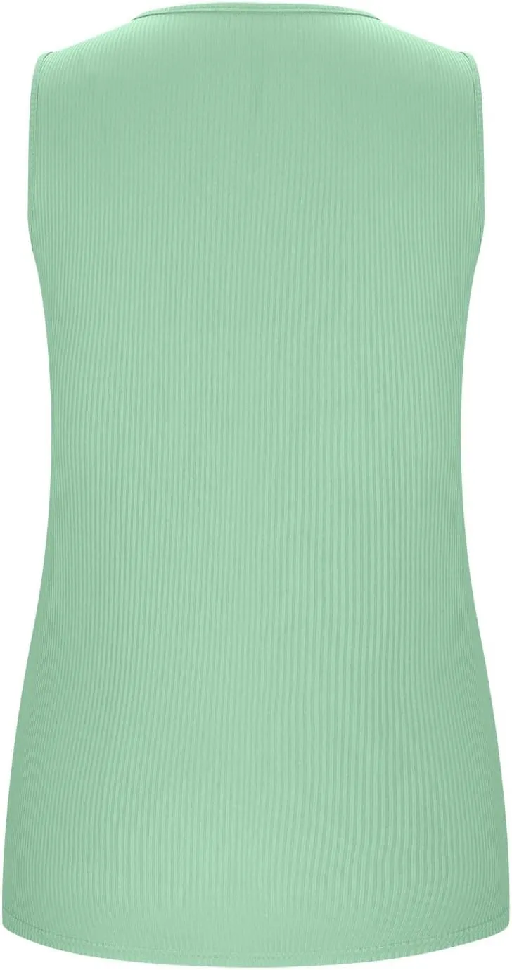 Women's Tops with Built in Bras V Neck Lightweight Workout Tank Tops Casual Basic Crop Undershirts Summer Tanks