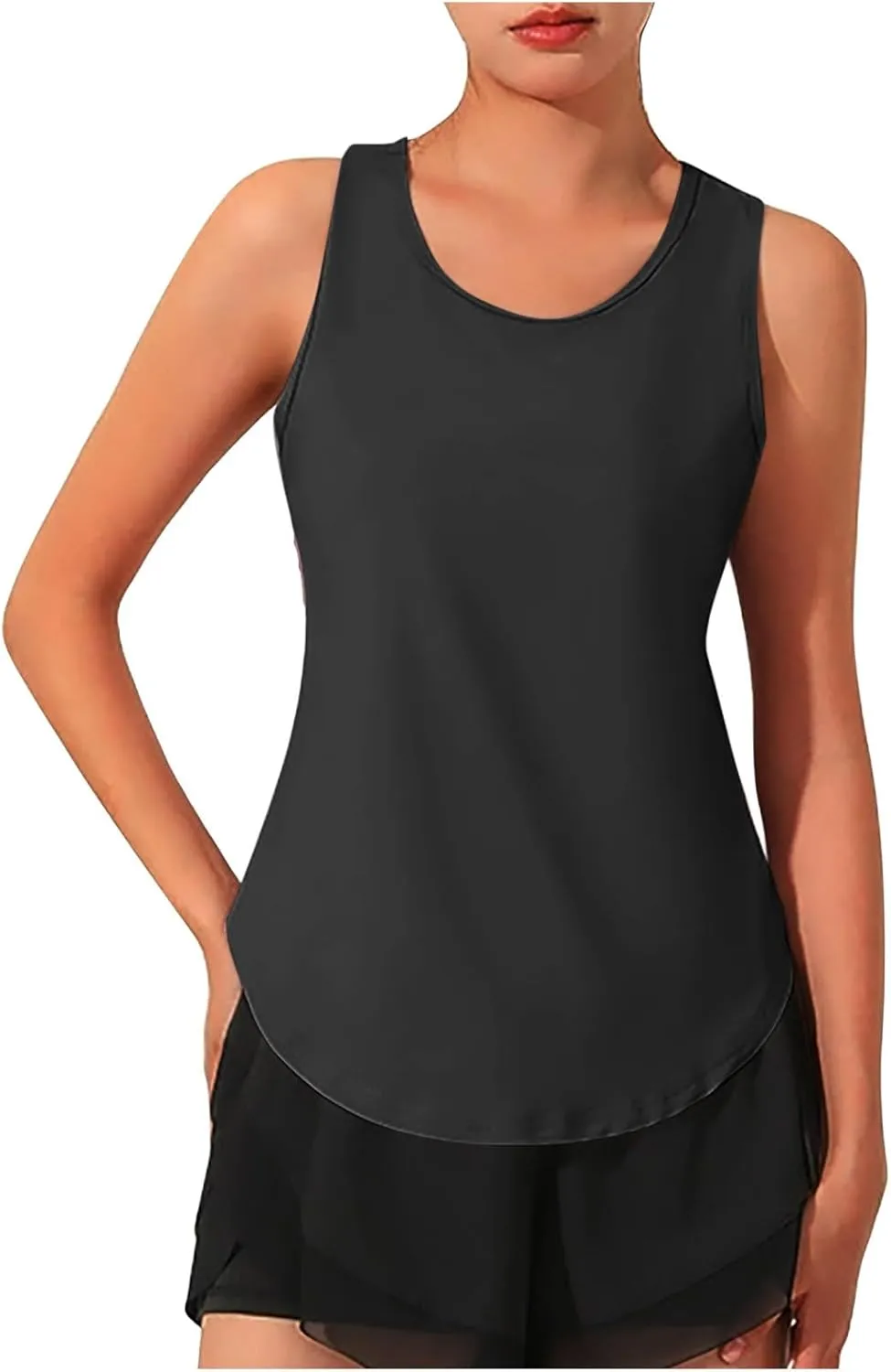 Women's Workout Tank Tops Quick Dry Lightweight Athletic Gym Fitness Yoga Tops Casual Sleeveless Sports Tees