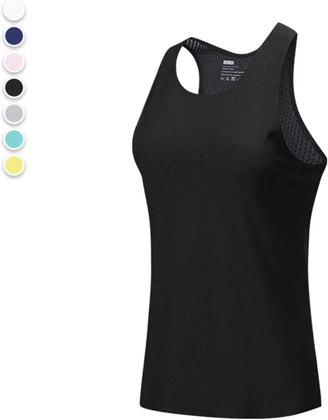 Womens Workout Tank Tops Summer Sleeveless Mesh Quick Dry Athletic Shirts Casual Fashion Solid Comfortable Blouse