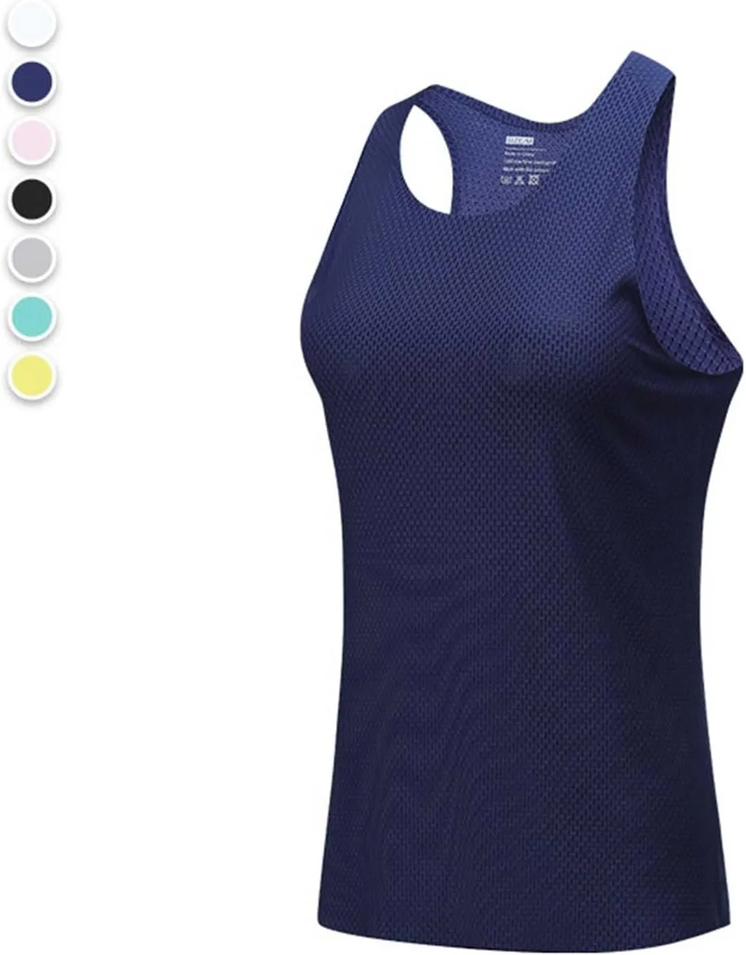 Womens Workout Tank Tops Summer Sleeveless Mesh Quick Dry Athletic Shirts Casual Fashion Solid Comfortable Blouse