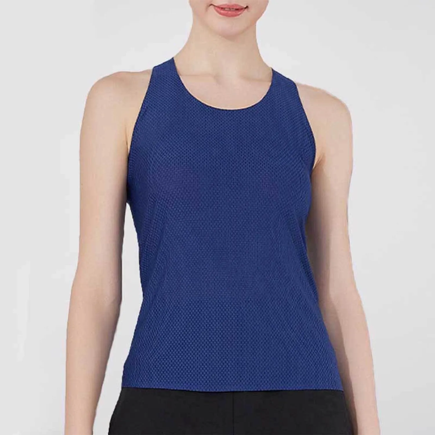 Womens Workout Tank Tops Summer Sleeveless Mesh Quick Dry Athletic Shirts Casual Fashion Solid Comfortable Blouse